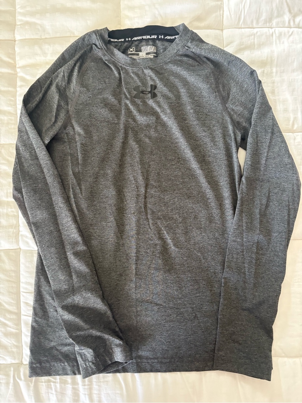 Under Armour Boys Long Sleeve Tech Tee - Gray